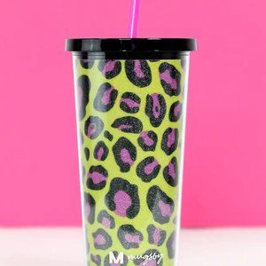 20 oz 'Green & Pink Leopard' Tumbler